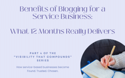 What 12 Months of Strategic Blogging Actually Does for a Service-Based Business